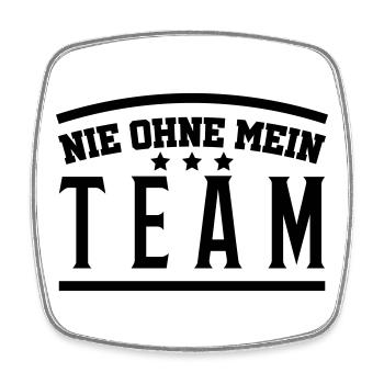 mein_team - Viereckiger Kühlschrankmagnet - Weiß - Vorne