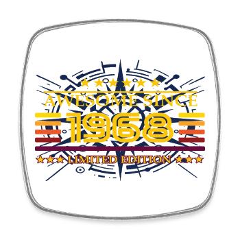 Awesome since 1968 Limited Edition - Viereckiger Kühlschrankmagnet - Weiß - Vorne