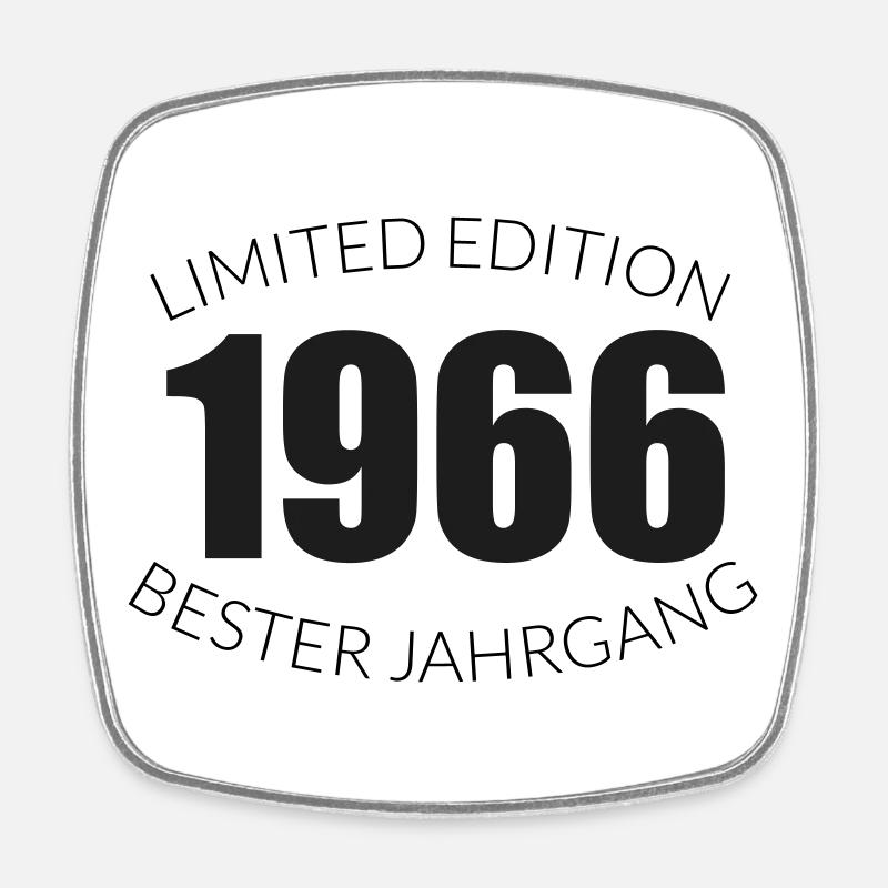 60. Geburtstag - 1966 - Limited Edition - Bester - Viereckiger Kühlschrankmagnet - Weiß