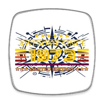 Awesome since 1973 Limited Edition - Square fridge magnet - white - Front