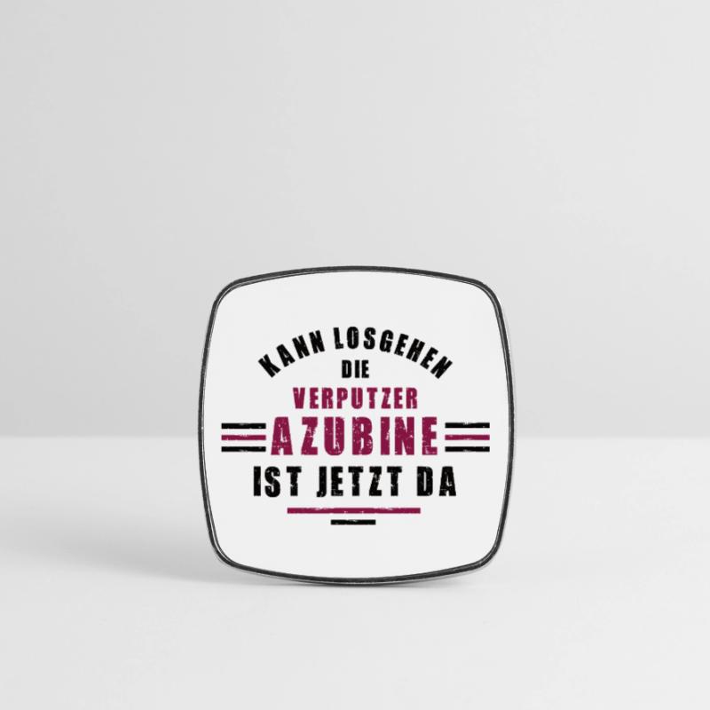 Trainee plasterer apprenticeship training plasterer Square fridge magnet