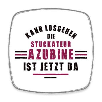 Trainee plasterer apprenticeship training plasterer - Square fridge magnet - white - Front