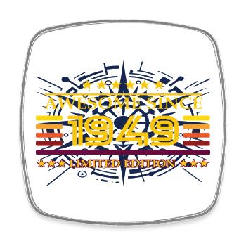 Awesome since 1949 Limited Edition - Viereckiger Kühlschrankmagnet - Weiß - Vorne