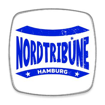 Hamburg North Stand Hoodie – Real Fan Heart - Square fridge magnet - white - Front