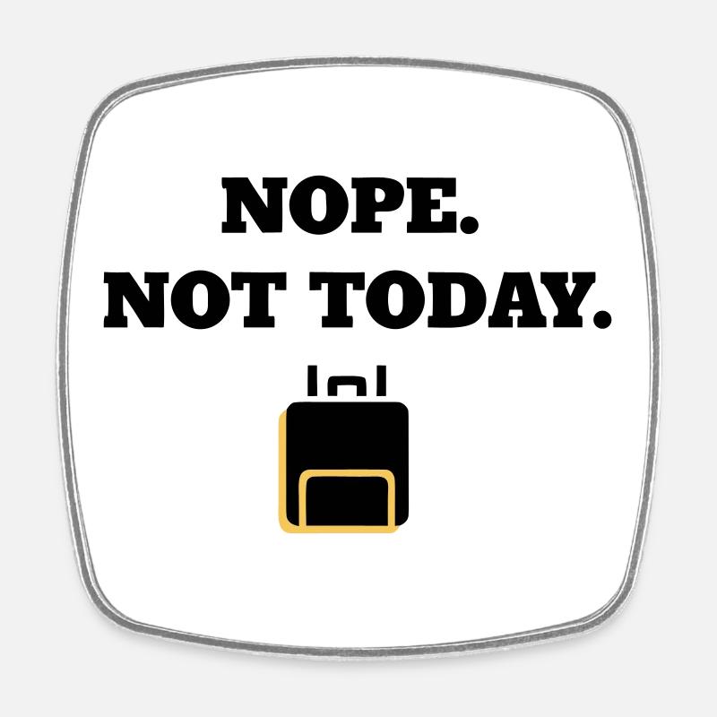 Golden Lounge Line - Square fridge magnet - white