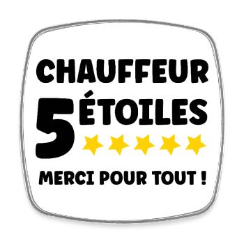 Thank you driver - Square fridge magnet - white - Front
