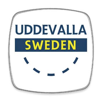 Nordic Sweden Emblem Circle - Square fridge magnet - white - Front