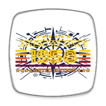 Awesome since 1958 Limited Edition - Square fridge magnet - white - Front