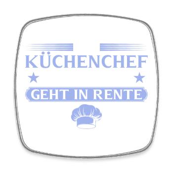 Chef légendaire à la retraite - Magnet carré - blanc - Devant