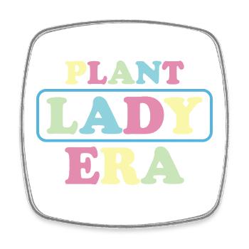 Pastel Lady Plant Era - Square fridge magnet - white - Front
