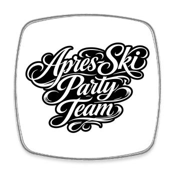 Après Ski Party Team - Square fridge magnet - white - Front
