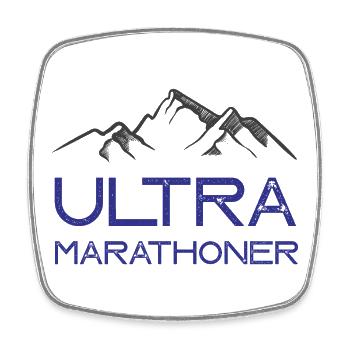 Ultra Marathoner - Square fridge magnet - white - Front