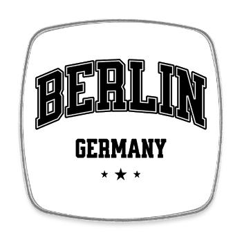 Berlin Arch Collegiate Logo - Viereckiger Kühlschrankmagnet - Weiß - Vorne