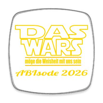 Das Wars ABIsode 2026  - Viereckiger Kühlschrankmagnet - Weiß - Vorne