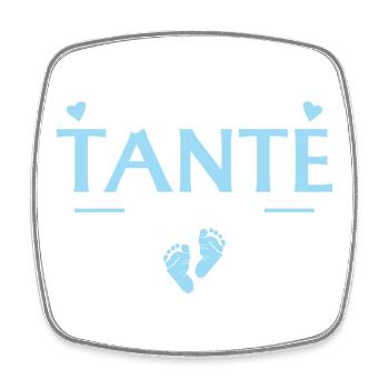 Befördert zur Tante 2026 Babyparty - Viereckiger Kühlschrankmagnet - Weiß - Vorne