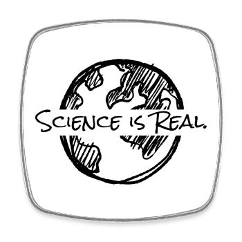 Science - Terre - Magnet carré - blanc - Devant
