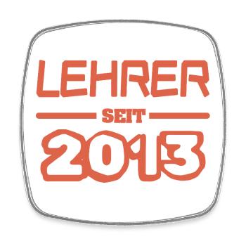 Teacher 2013 - Square fridge magnet - white - Front