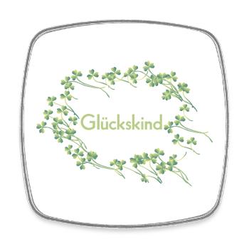 Lucky Child - Square fridge magnet - white - Front