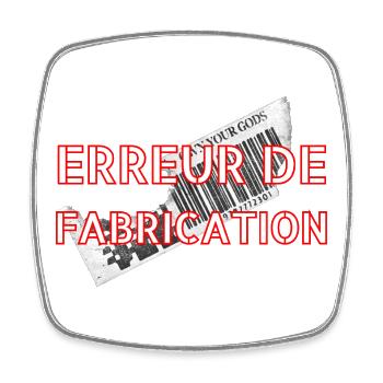 MANUFACTURING ERROR - Square fridge magnet - white - Front