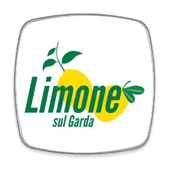 Stylisches „Limone sul Garda“ Zitronenprint Shirt - Viereckiger Kühlschrankmagnet - Weiß - Vorne