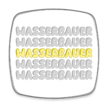 Gift for hydraulic engineer - Square fridge magnet - white - Front