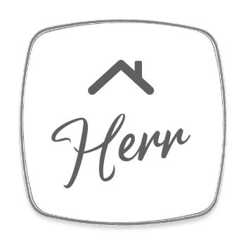 BauHaus Icon Emblem - Viereckiger Kühlschrankmagnet - Weiß - Vorne