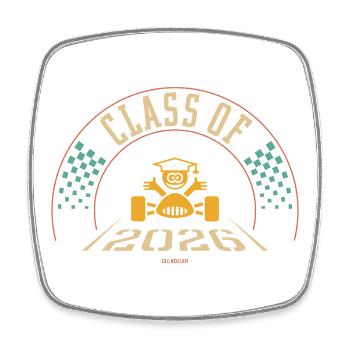 Class Of 2026 (Final Class Finish / 4C) - Square fridge magnet - white - Front