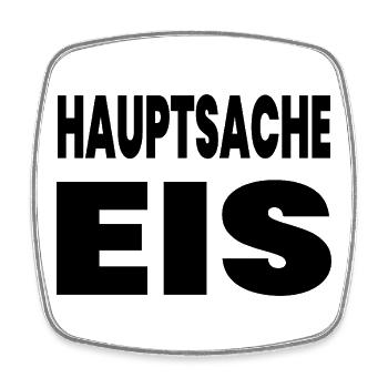 Eis - Viereckiger Kühlschrankmagnet - Weiß - Vorne