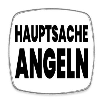 Angeln - Viereckiger Kühlschrankmagnet - Weiß - Vorne