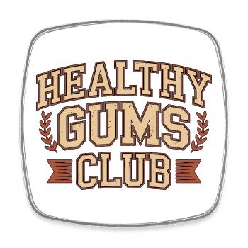 Periodontist Healthy Gums Club Dental Specialist - Square fridge magnet - white - Front