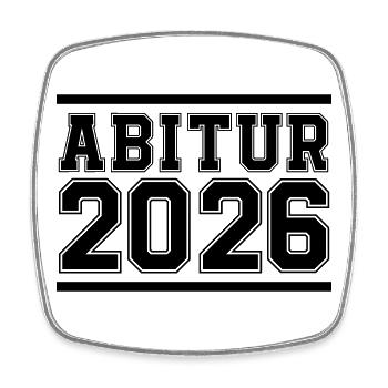 Cérémonie de remise des diplômes de l’Abitur 2026 - Magnet carré - blanc - Devant