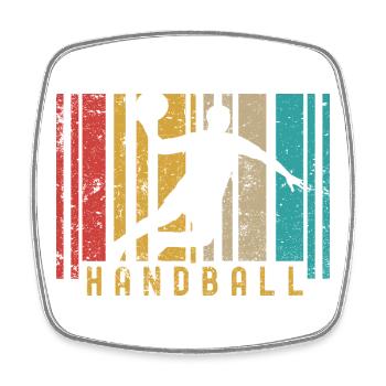 Passionnés de handball Sports de handball Joueurs de handball - Magnet carré - blanc - Devant
