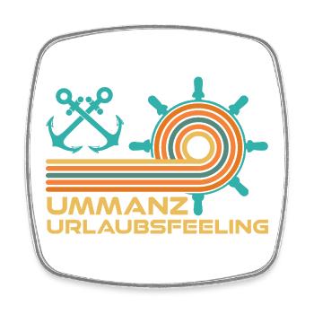 Baltic Sea Holidays UMMANZ HOLIDAY FEELING Funny - Square fridge magnet - white - Front
