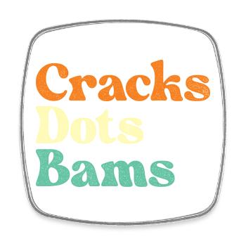 Cracks Dots Bams Mahjong Tiles Lover - Square fridge magnet - white - Front
