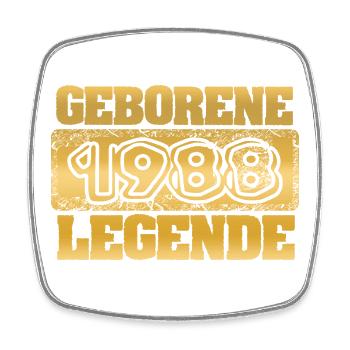 Quote 1988 - Square fridge magnet - white - Front