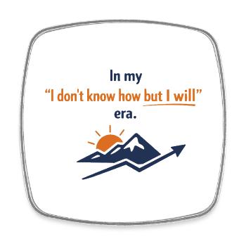 In My I Don't Know Why But I Will Era - Square fridge magnet - white - Front