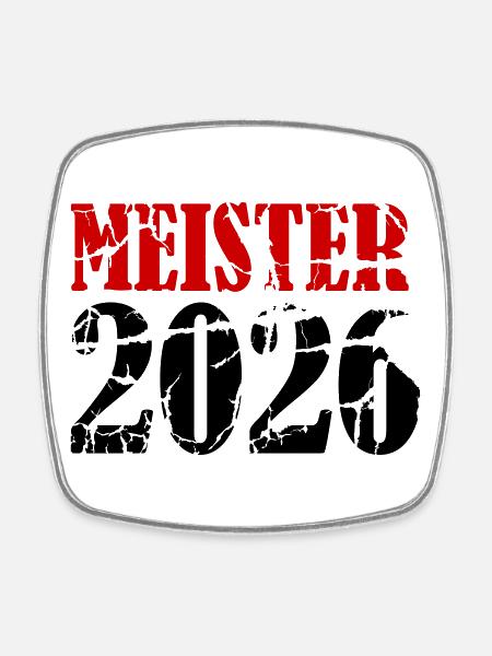 Champion 2026 Championship - Square fridge magnet - white