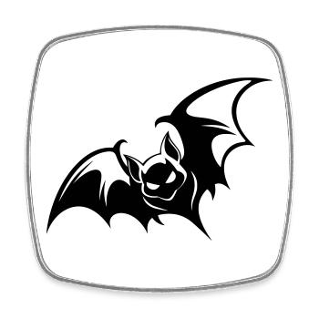 Bat Gothic Logo - Square fridge magnet - white - Front
