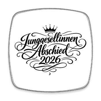 Junggesellinnenabschied 2026 Jga - Viereckiger Kühlschrankmagnet - Weiß - Vorne