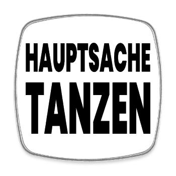 Tanzen - Viereckiger Kühlschrankmagnet - Weiß - Vorne