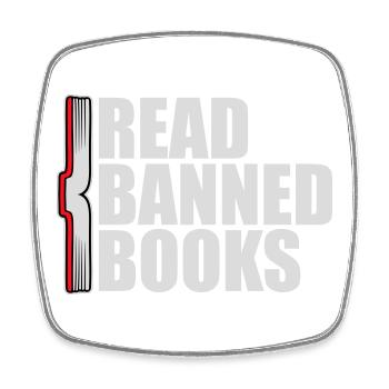 Read Banned Books Verbotene Bücher Lesen Freiheit - Square fridge magnet - white - Front