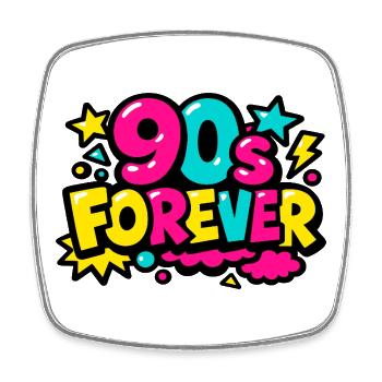 Pop Éternelle des années 90 - Magnet carré - blanc - Devant