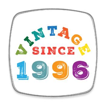 1996 vintage - Square fridge magnet - white - Front