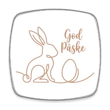 God Påske, Süßes Hasen Oster Shirt, Tasche, Hoodie - Viereckiger Kühlschrankmagnet - Weiß - Vorne