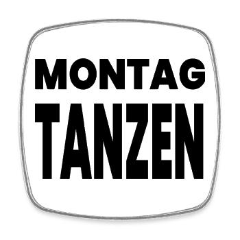 Tanzen - Viereckiger Kühlschrankmagnet - Weiß - Vorne