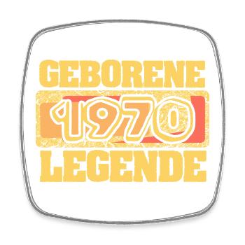 Zocken 1970 - Viereckiger Kühlschrankmagnet - Weiß - Vorne