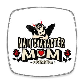 Main Character Mom, Mama, Mutti, beste Mama. - Viereckiger Kühlschrankmagnet - Weiß - Vorne