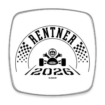 Retraités 2026 (Retraite, retraite, fin / B) - Magnet carré - blanc - Devant