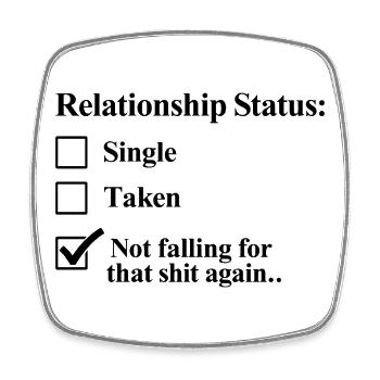 Humour de couple – Design amusant pour les couples - Magnet carré - blanc - Devant