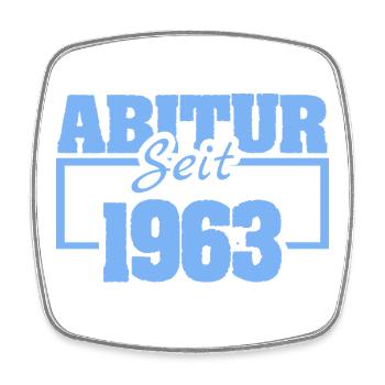 Abiturient 1963 - Viereckiger Kühlschrankmagnet - Weiß - Vorne